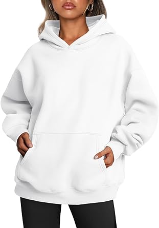 Women's Fleece Pullover Hoodie White